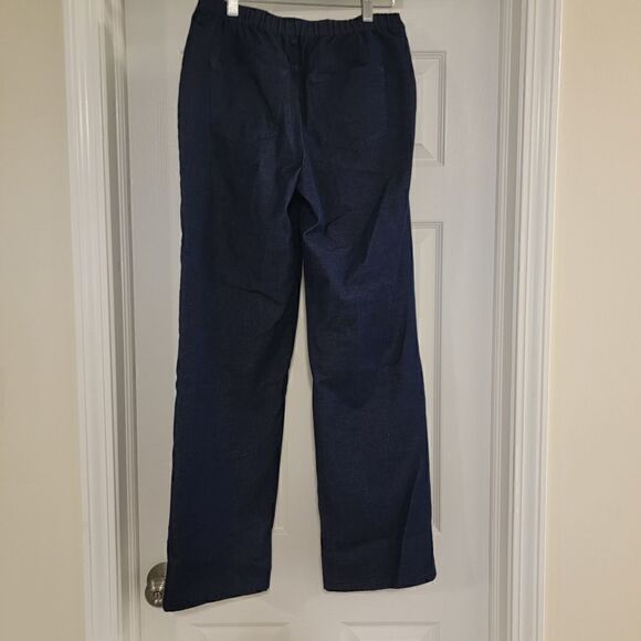 H by Halston Stretch Pull-On Straight Leg Trouser blue size 4 - Picture 4 of 6